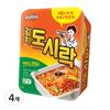 Paldo Lunchbox Kimchi Lunchbox 86g, 4 Pieces