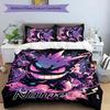 3pcs Gengar1 Cover Set - Personalized Name, HD Printed Bedding with 1 Cover and 2 Pillowcases - Perfect for Home Decor, Easy Care
