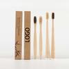 Fully Biodegradable All Natural Kraft Box Custom Bamboo Toothbrush with Horse Bristles or Premium Wild Boar Bristles Toothbrush