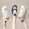 Platform White Shoes Women's Spring New Muffin Platform Women's Shoes Versatile Sports and Leisure Board Shoes Single Shoes