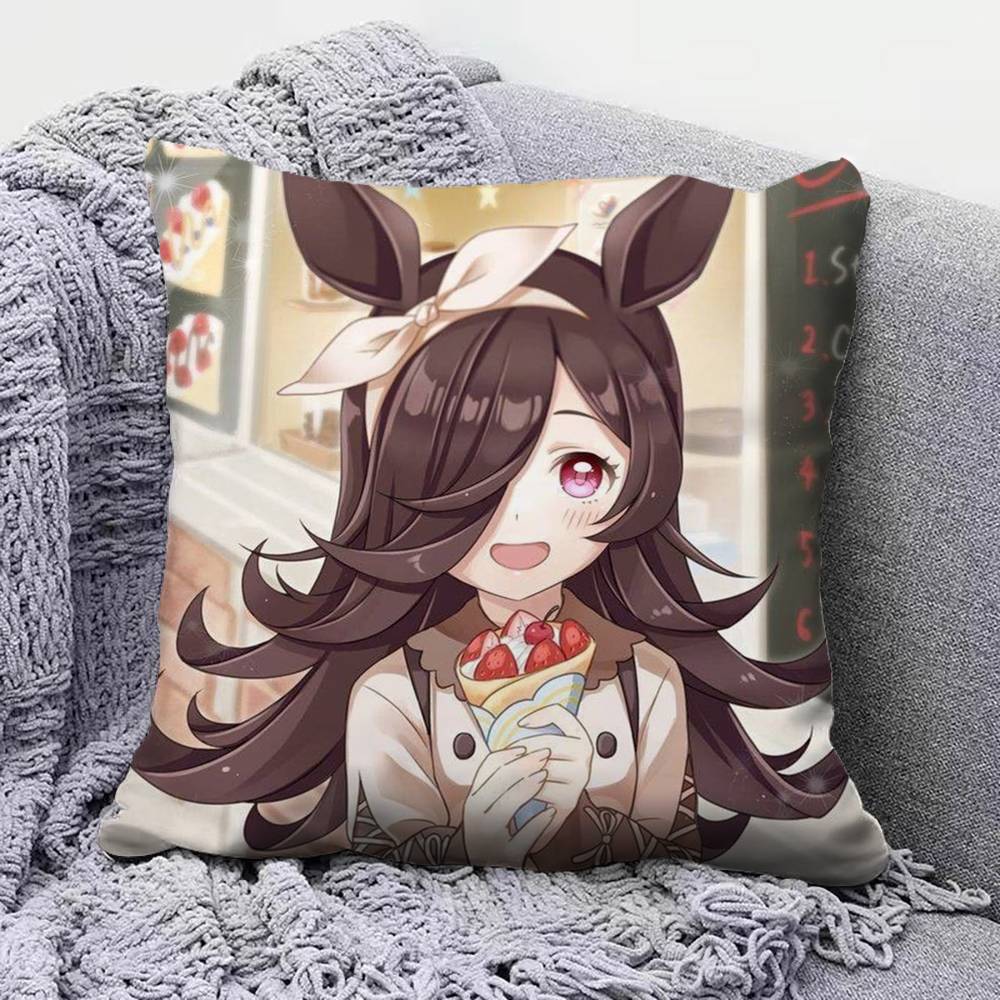 Подушки с принтом «Рисовый душ» из Umamusume Pretty Derby, Наволочки для домашнего дивана и Декоративные на заказ