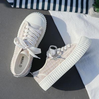 Модная женская обувь на шнуровке на плоской подошве из холста розового цвета, женская обувь, новинка, распродажа обуви, городской шик, элегантная и недорогая, дизайнерская весна H