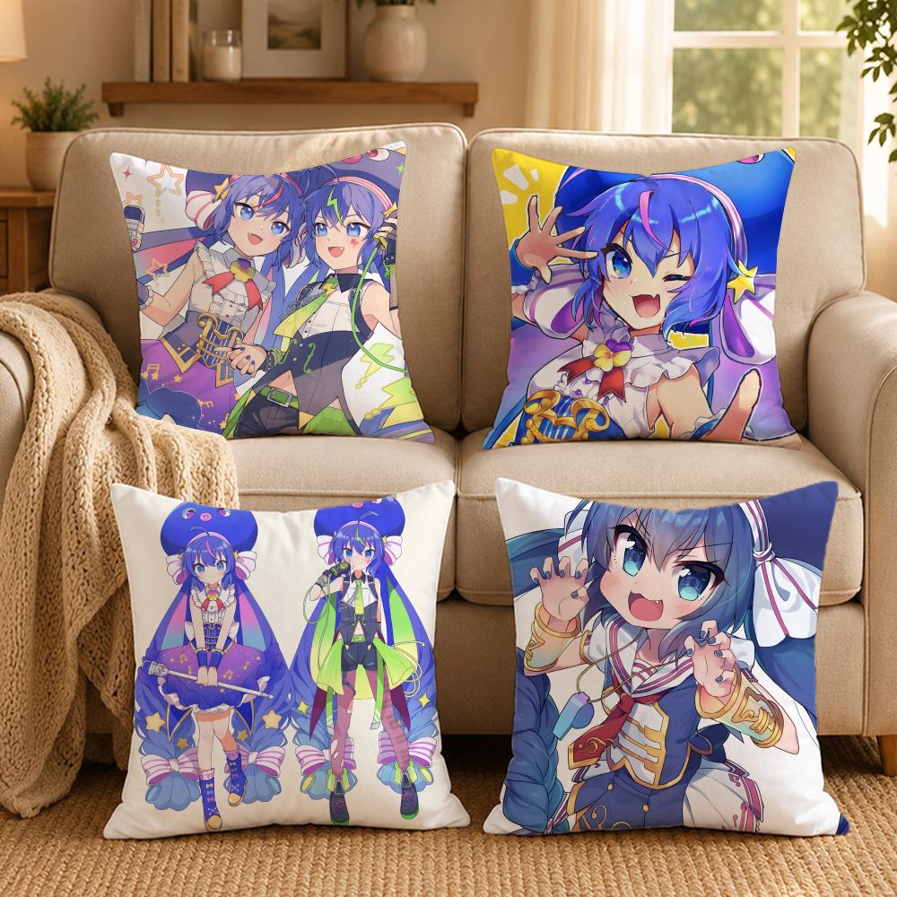 Vocaloid O‑Otomachi Una Наволочка Двусторонняя Печатная Наволочка Гипоаллергенная Защита от Пылевых Клещей