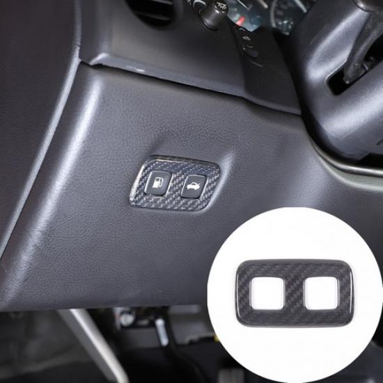 Real Carbon Fiber Fuel Switch Button Trim Frame For Corvette C6 2005-2013