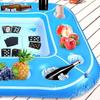 Плавающий игровой стол для бассейна, надувной стол для настольных игр с подстаканниками, плавающий бар с едой и напитками, летние аксессуары для бассейна для взрослых и детей