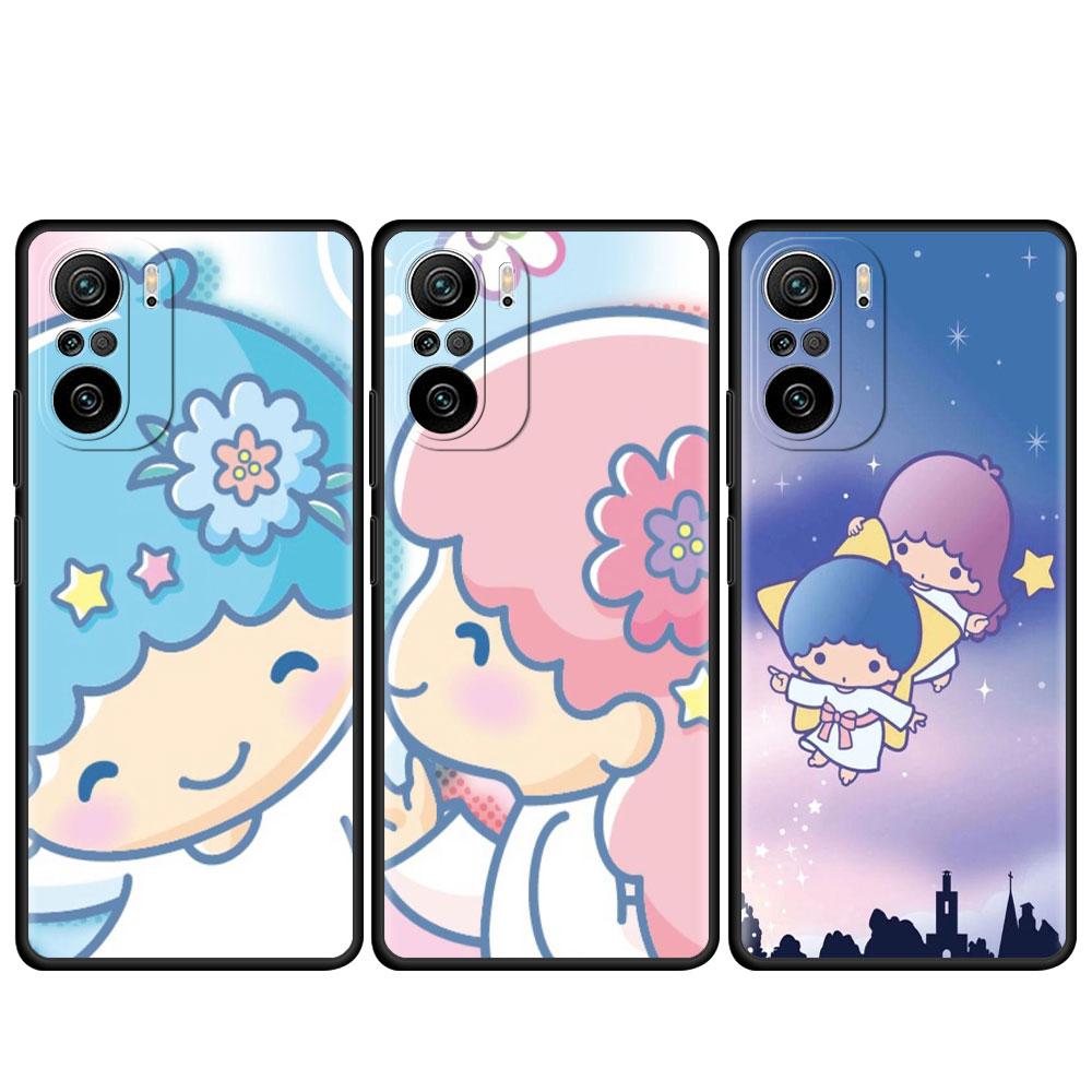 Милый чехол LittleTwinStars для Xiaomi Redmi Note 111 9S 10 9 8 7 9A 9C 9i K40 8T 10C 9T K50 силиконовый чехол для телефона