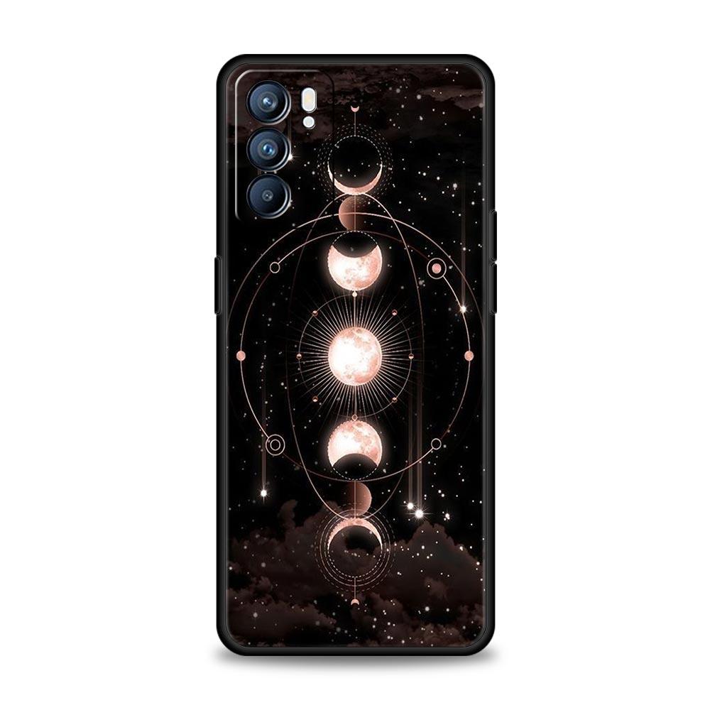 Чехол для телефона с изображением планеты и звездного неба Для Oppo Reno8 Reno7 Reno6 Pro A54 5G Find X6 X5 A53 A52 A9 A15 A95 A17 A16 A57 A31