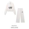 Kaslead New Arrival Women's Fashion Style Fashion Preppy-Style Sweatshirt Casual Pants 0264857 0264858