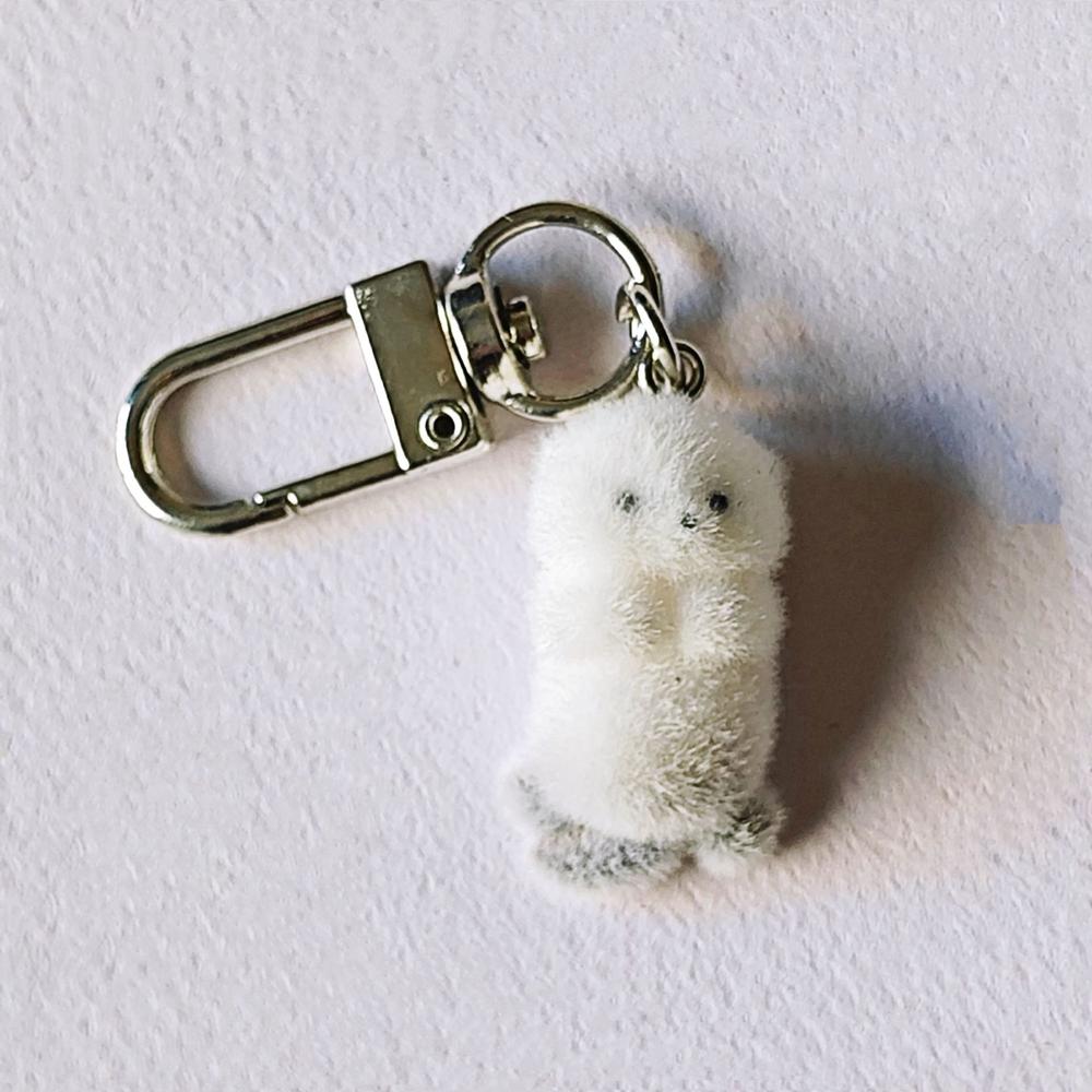 Fluffy Alpaca Elk Capybara Animal Keychains Resin Cartoon Lovely Funny Garlic Goose 3D Doll Pendant Bag Box Car Key Ring Jewelry