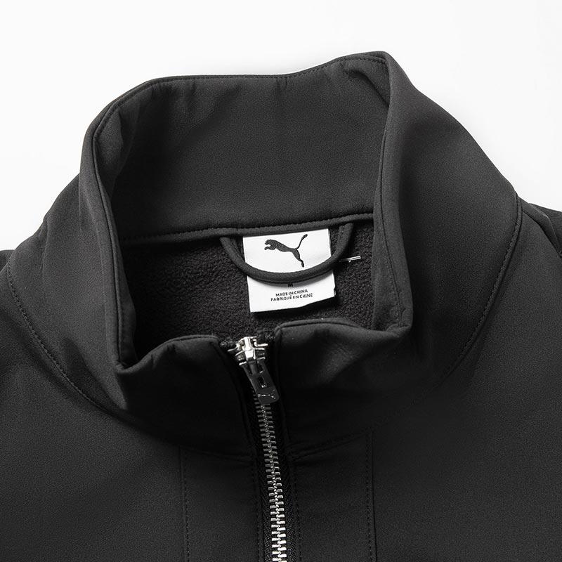 Puma Fz FW25 Тканая куртка с воротником на молнии, однотонная, с длинным рукавом, мужская куртка 693570-01
