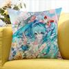 Electronic Musicians M-Miku World Various Sizes Square Pillow Case For Car Home Bedchamber Decor