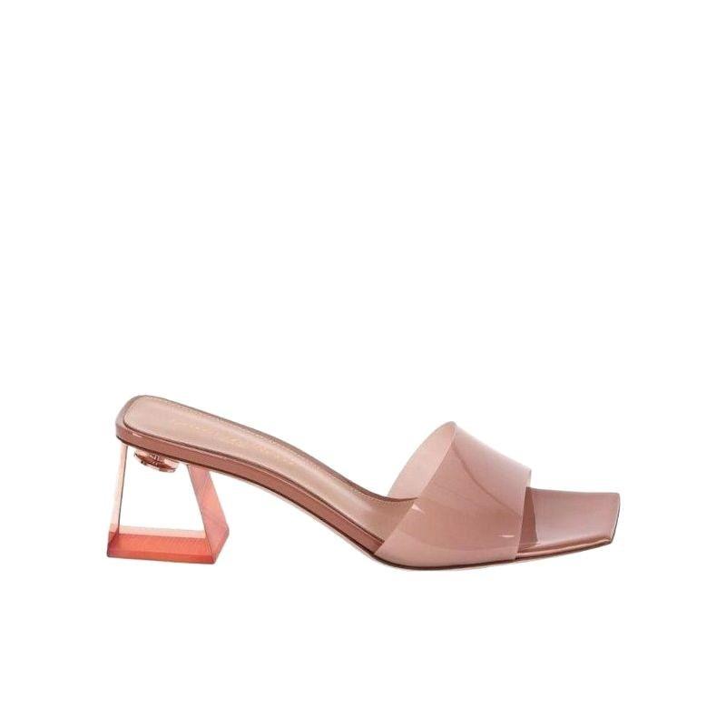 Тапочки с квадратной головой и прозрачным толстым каблуком в стиле феи ветра, женские модели 2025 года с юбками, пляжные классные тапочки