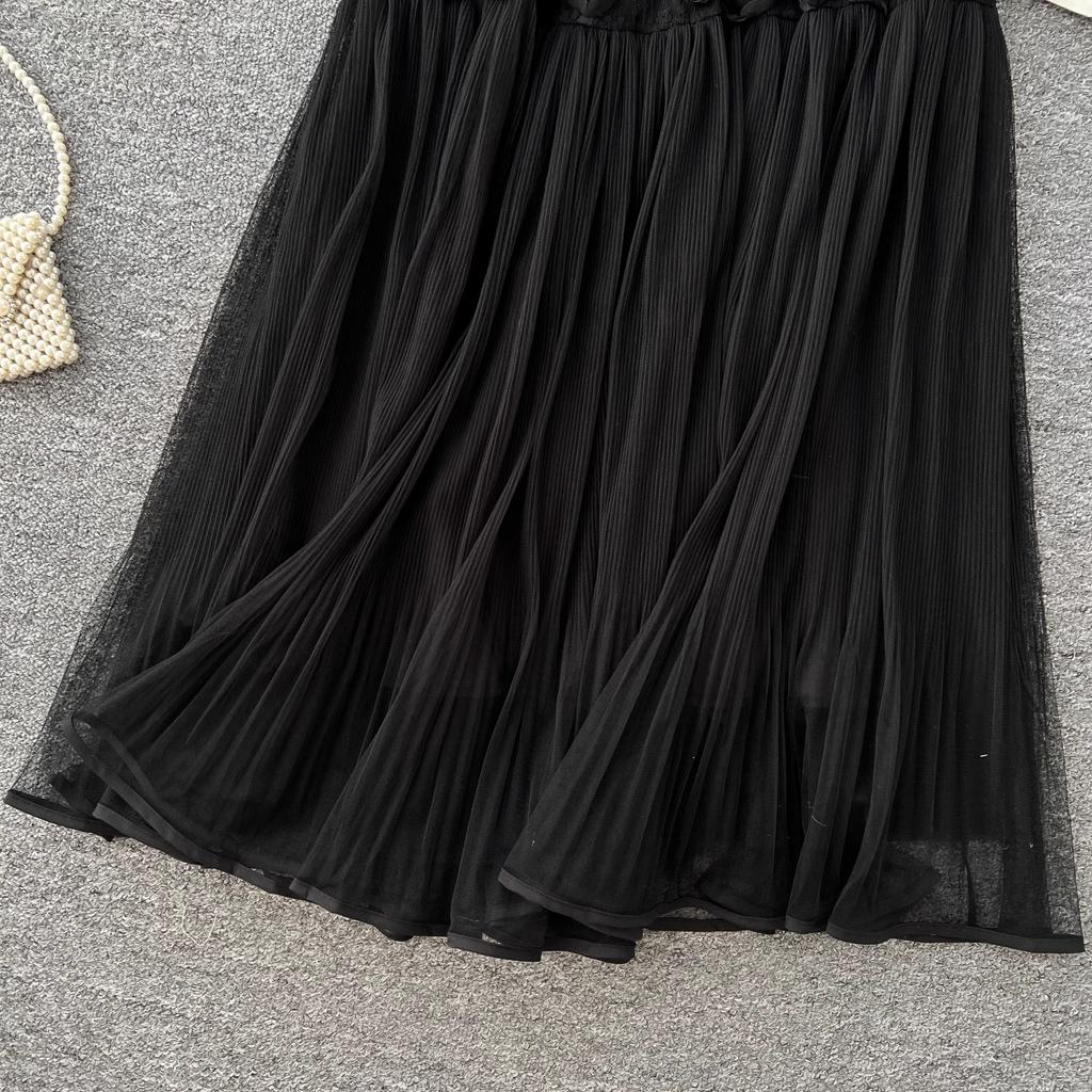 DIMANAF 2025 Летние женские новые юбки винтажные эластичные плиссированные элегантные белые длинные юбки кружевные с высокой талией