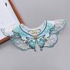 Embroidery Decoration Hanfu Shawl Butterfly Traditional False Floral Yunjian Round Neck Chinese Kids Shirt False Collar