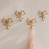 Metal Bow Shape Wall Hooks Decorative Key Bag Hanging Hook Load-bearing Towel Hat Jacket Key Holder for Home Decor