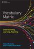 Книга Vocabulary Matrix : Understanding, Learning, Teaching