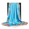 New Fashion 90X90CM Headcloth Four Seasons Popular Silk Scarves Luxury Style Sunscreen Square Shawls Europe And America Kerchief