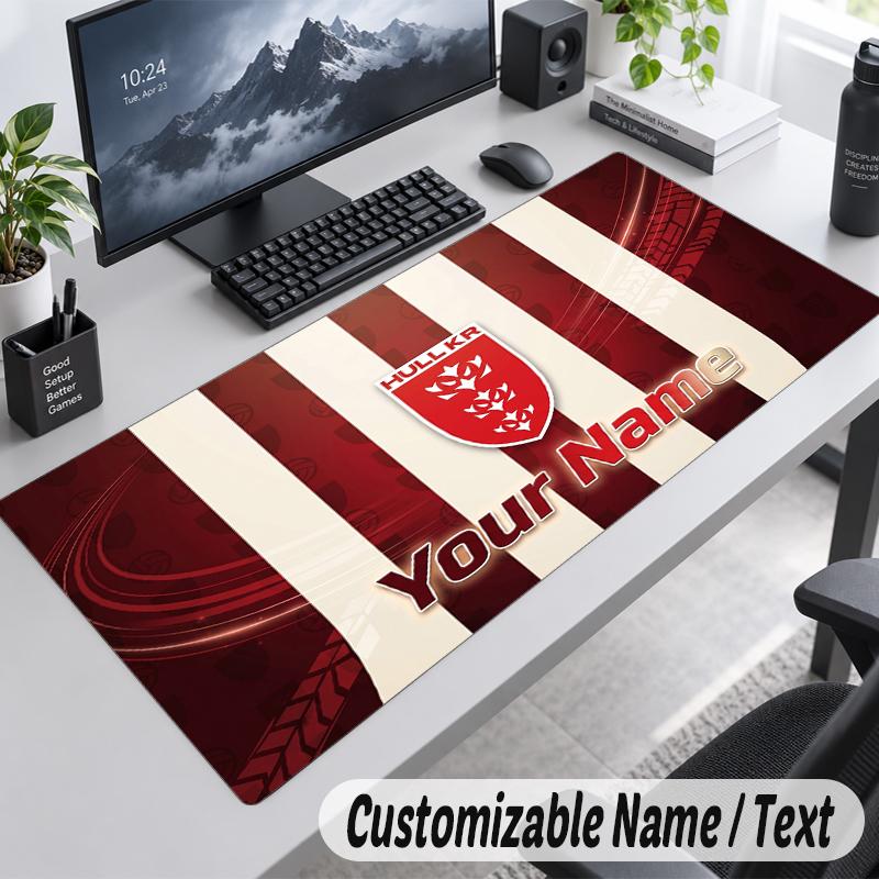Custom Name Text Mouse Pad Hull KR Personalized Desk Pad For Work And Gaming