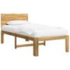 Single Bed Frame with Headboard ROSTOCK White 75 X 190 Cm