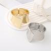 Goth Chunky Heavy Bracelet Exaggerated Fashion Punk Bangle Minimalist Wide Open Bracelet  Women