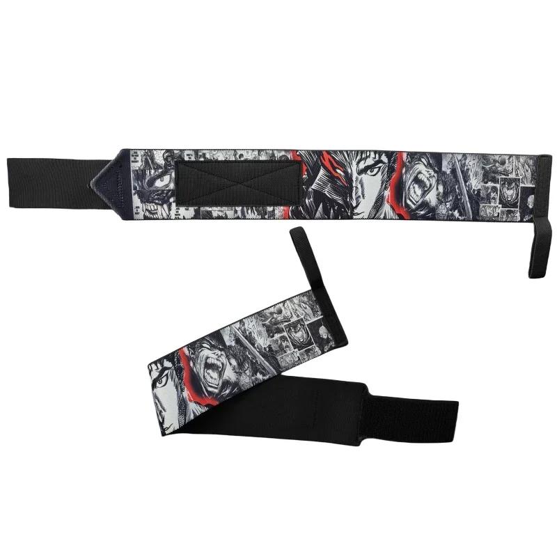 Кистевые бинты для тяжелой атлетики в стиле Berserk, для тренировки силы в зале, кистевые ремни-напульсники для мужчин и женщин