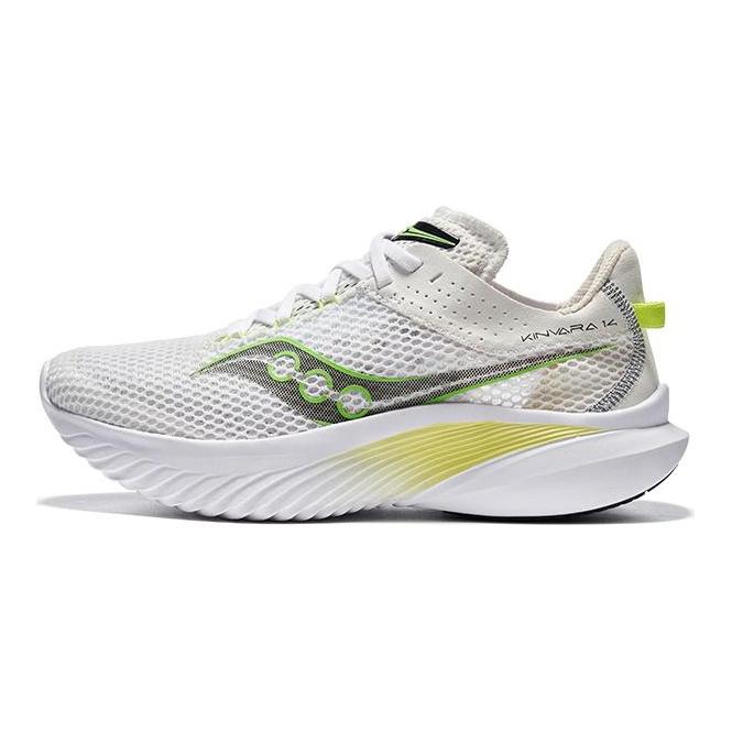 Saucony Kinvara Elite 14 Non slip Lightweight Low top Running Shoes Women's White Green S10823-75