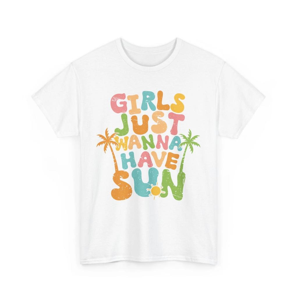 Beach Vibes T-shirt Tops Tees Unisex | Summer Ocean Waves Tee | GIRLS JUST WANNA HAVE SUN Shirt