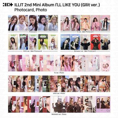 ILLIT 2-й мини-альбом I'LL LAKE YOU Gllit Ver To с фотокарточкой Between Photocard Photo