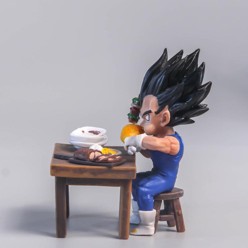 Vegeta Figure Son Goku Eating Pvc Action Figures Collection Model Toys For Children Christmas Gifts