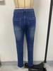 Женские джинсовые классические универсальные модные брюки с высокой талией
