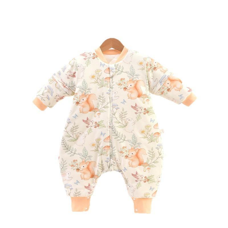 Baby Sleep Sack Winter Thick Cotton Split Leg Infant Anti-Kick Blanket A-Class