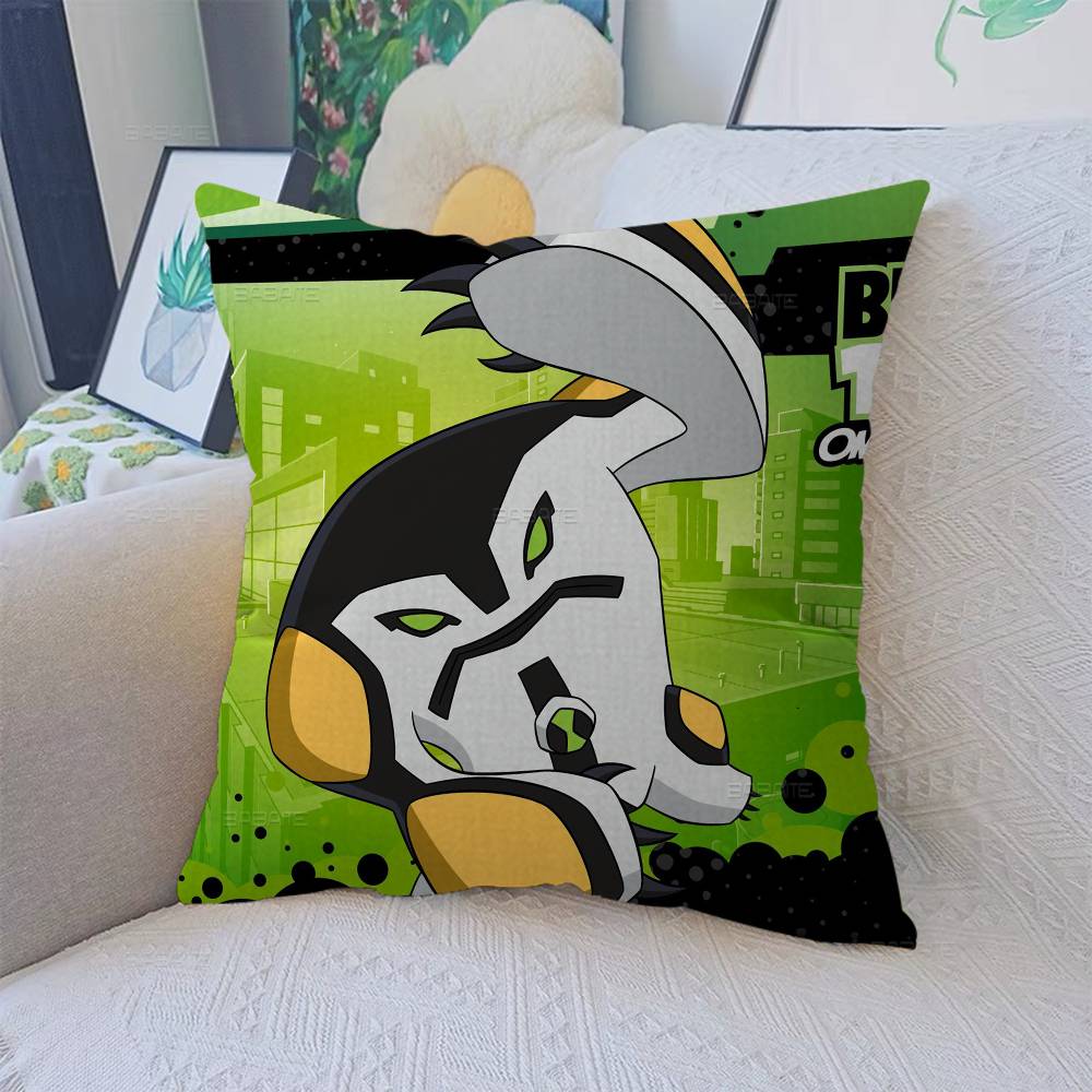 B-Ben 10 Classic Animation Pillow Gifts Home Office Furnishings Bedroom Sofa Car Cushion Cover Case 45X45Cm