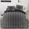 3D Honeycomb King Queen Пододеяльник Твердый Геометрический Комплект Постельного Белья Для Подростков Взрослый Психоделический Абстрактный 2/3 шт Полиэстер Пододеяльник