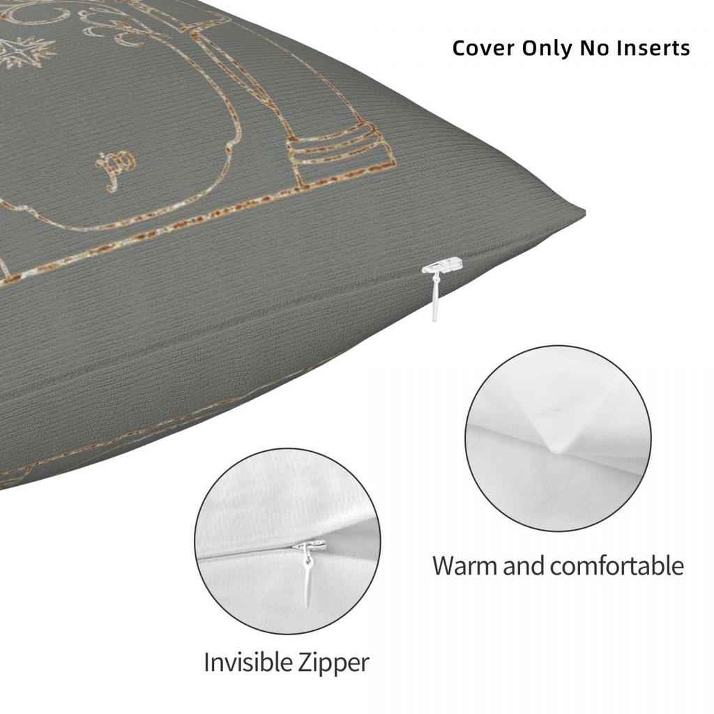 Gates Of Moria Doors Of Durin Pillowcase Polyester Linen Velvet Creative Zip Decor Room Cushion Cover 45X45