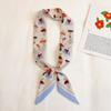 Long Skinny Hair Scarfs Women Headwear Headbands Fashion Print Neckerchief Small Bag Scarves Cute Neck Tie Scarf Ladies 5x90cm