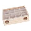 Hamster Maze Mouse Mice Natural Wood Interactive Intelligent Pet Toy with Acrylic Glass