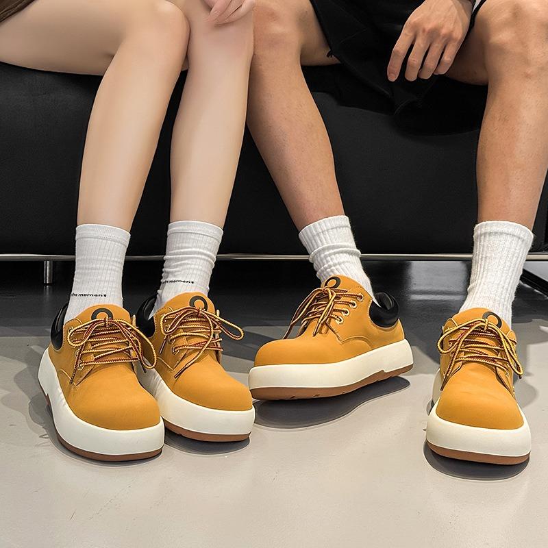 58123 Rhubarb Boots Men's and Women's Thick-soled Mountaineering Tooling Boots Martin Boots Thick-soled Big-head Shoes