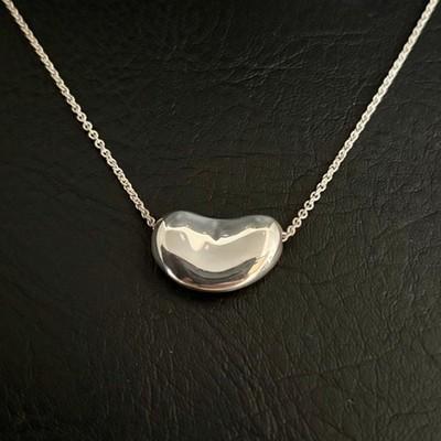TIFFANY Large Bean Necklace Elsa Peretti Vintage Y2K Archive w o BOX Japan FS