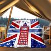 1 шт. Union Jack, Биг-Бен, уличный фланелевый плед для девочек, мягкий, легкий, идеален для кемпинга и в качестве подарка, цифровой