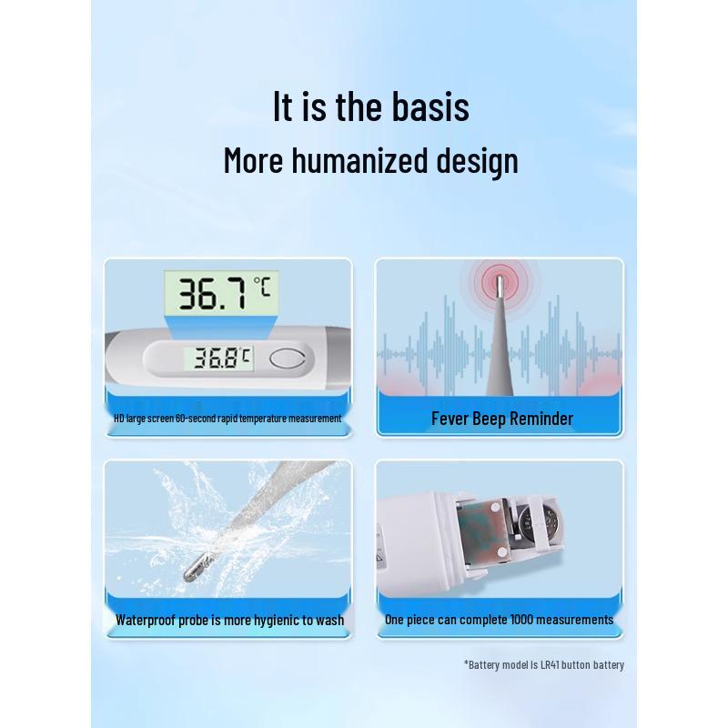 Baby-Safe Precision Digital Thermometer for Underarm and Oral Use