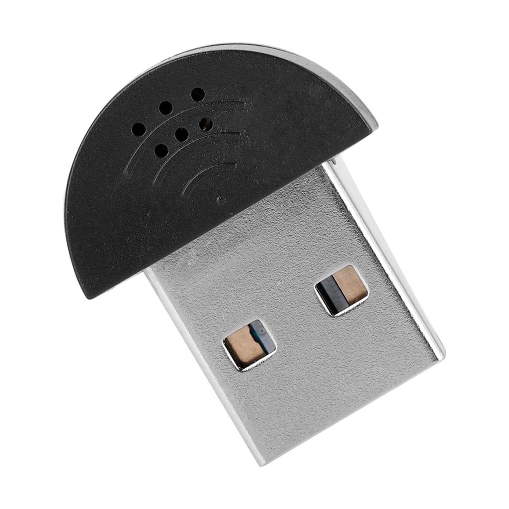 Portable USB Mini Studio Speech Microphone Recording Audio MIC Adapter For Computer PC