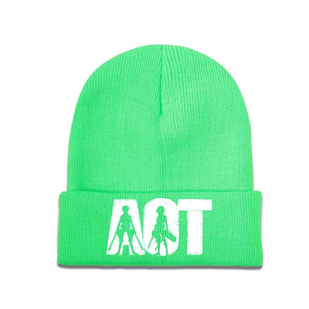 Атака Титанов Shingeki no Kyojin Titan Killers Вязаная шапка Женские шапки унисекс Skullies Зимние шапки Аниме Манга Кепка AOT