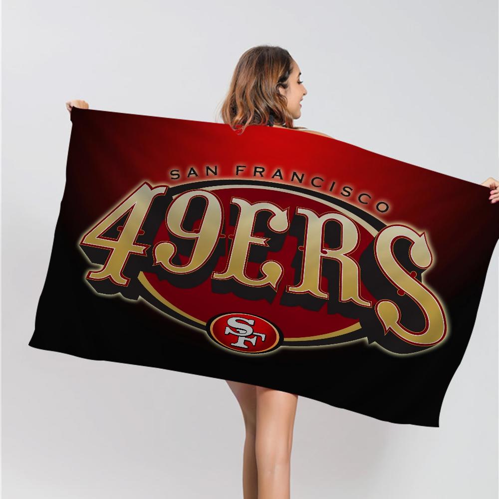 Сан-Франциско 49ers Команда Большие Микрофибровые Пляжные Полотенца Быстросохнущее Полотенце Песок Пляжные Полотенца Полотенце для Бассейна для Путешествий Пляж Бассейн Йога