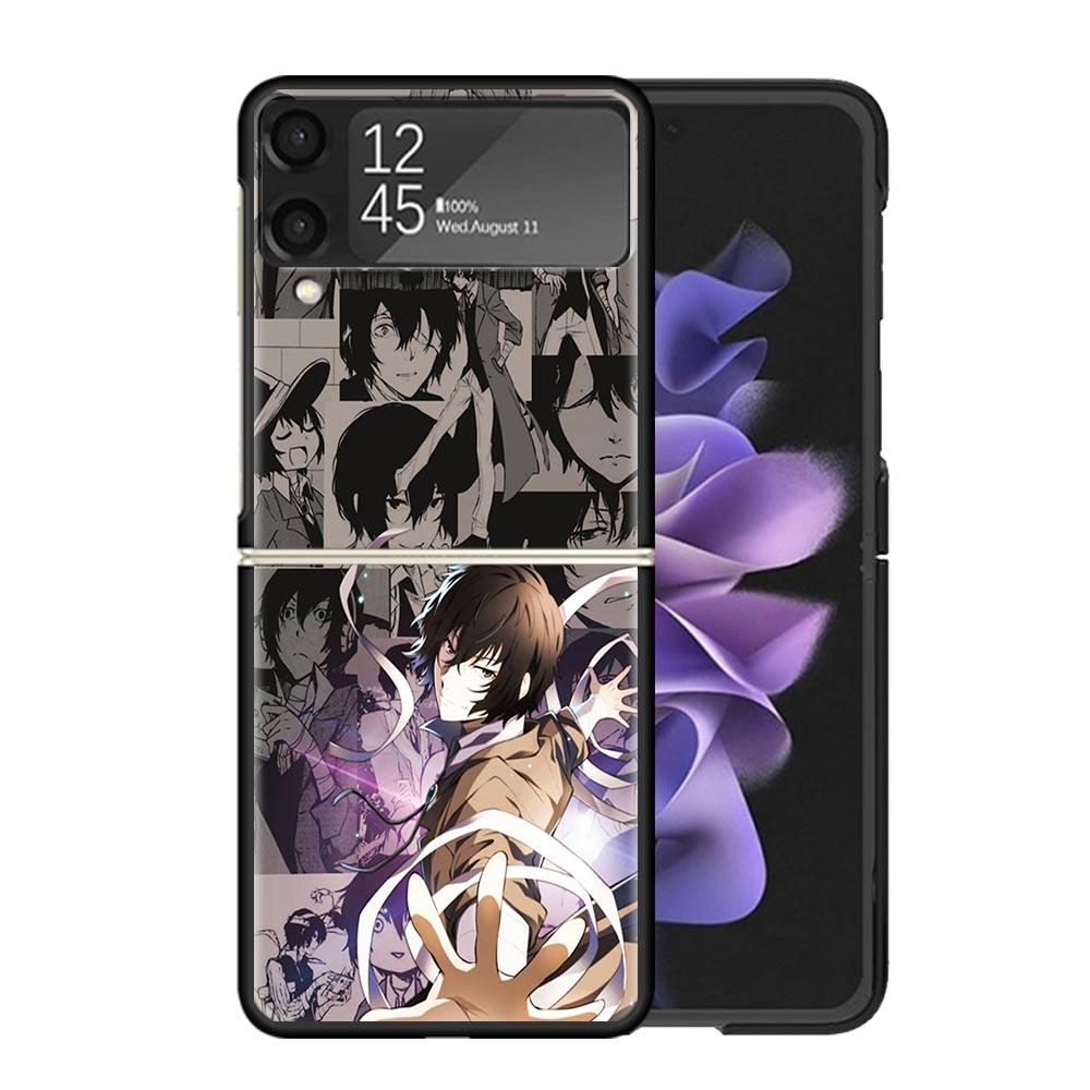 Прозрачный чехол для телефона Bungo Stray Dogs для Samsung Z Flip 7 6 5 4 3 Galaxy ZFlip7 ZFlip6 ZFlip5 ZFlip4 ZFlip3 5G Чехол с принтом Z