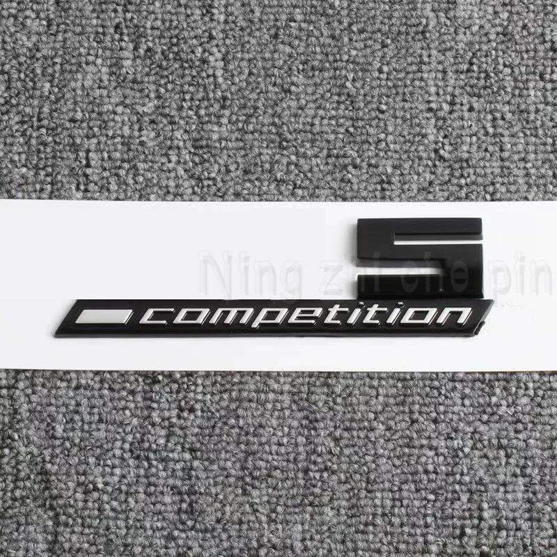Giossy Black 3D ABS COMPETITION ABS Emblem Thunder Edition For BMW M1 M2 M3 M4 M5 M6 M7 M8 Car Trunk Badge Sticker tv2