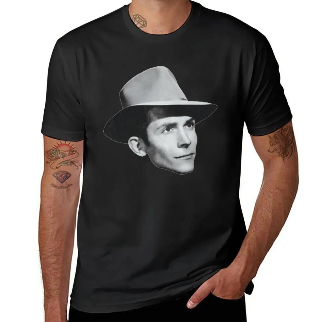 Hank Williams - Photograph without Text T-Shirt cute clothes blanks customs black t-shirts for men