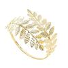 Европейский и Американский Свадебный Барокко Комплект: Ободок, браслет и серьги с жемчугом и золотыми листьями