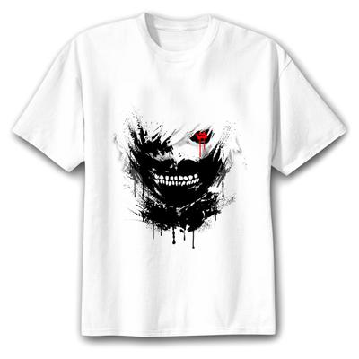 Футболка TOKYO GHOUL, мужская футболка с японским аниме, мужская футболка с принтом KANEKI KEN, топ