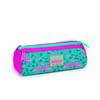 coral high Kids Water Green Pink Flamingo Patterned Three Compartment Pencil Bag 22012