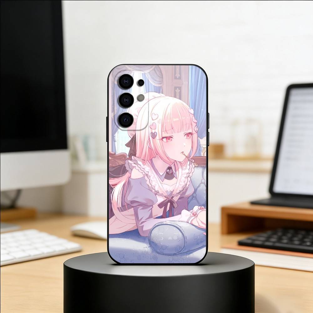 Чехол для телефона P-Project S-SEKAI Mizuki Akiyama Для Samsung S25,S24,S21,S22,S23,S30,Ultra,S20,Plus,Fe,Lite,Note,10,Черный Чехол